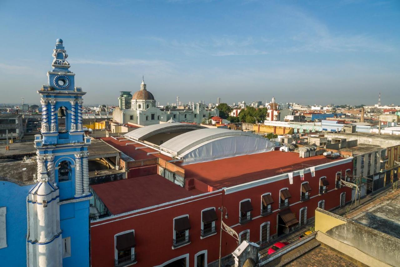 Quinta Real Puebla Hotell Exteriör bild View of the city of Puebla from the roof of the Museo Casa de Morelos