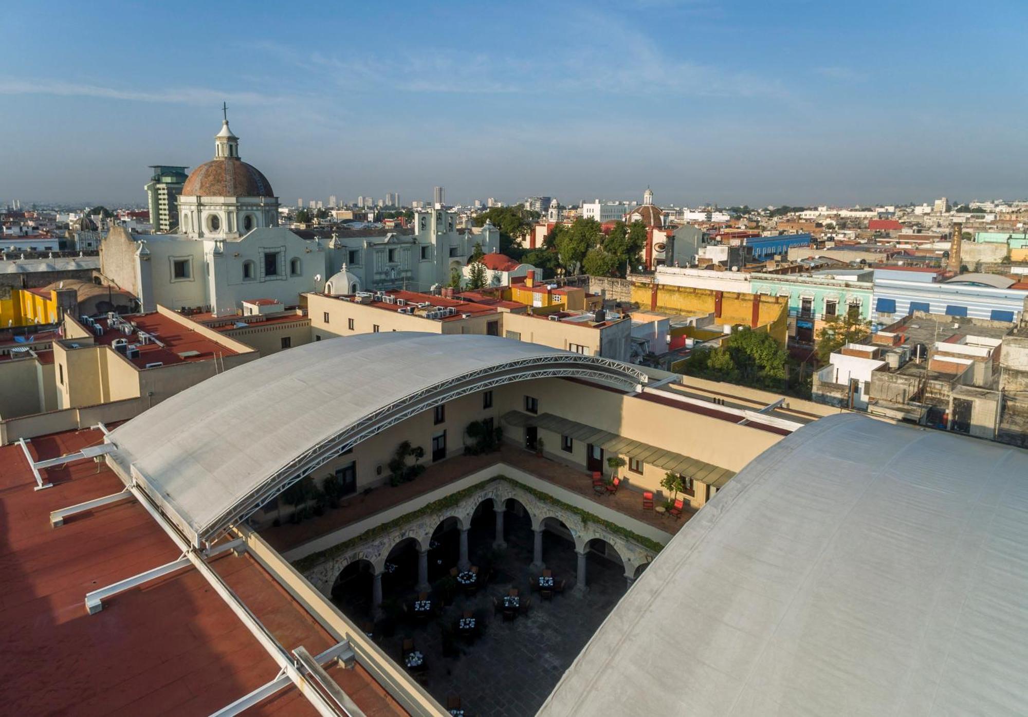 Quinta Real Puebla Hotell Exteriör bild View of the city from the roof of the Museo de Arte Moderno de la Ciudad de México
